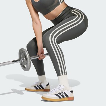 ADIDAS PERFORMANCE Skinny Workout Pants 'Superstar' in Grey