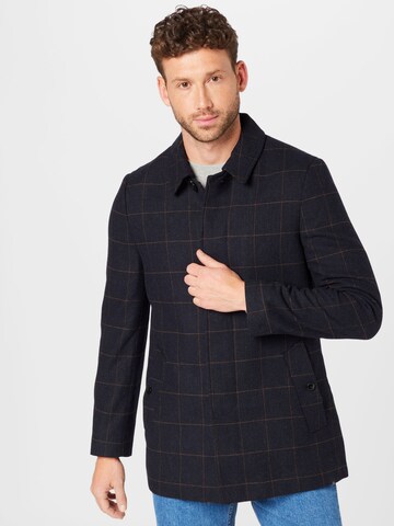 BURTON MENSWEAR LONDON Between-seasons coat in Blue: front