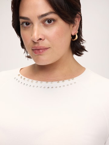 T-shirt Fiorella Rubino en blanc