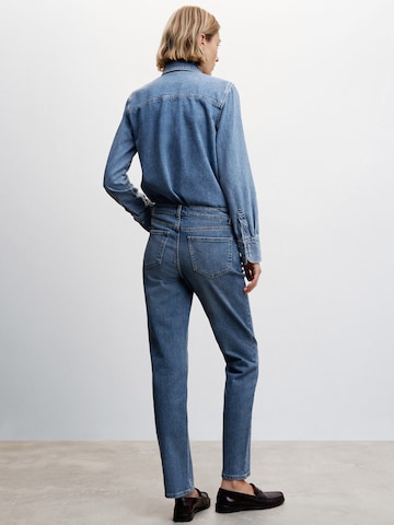 MANGO Regular Jeans 'NAYARA' in Blauw