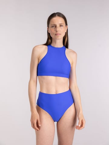 WALLIEN Bikinihose 'High Waist' in Blau