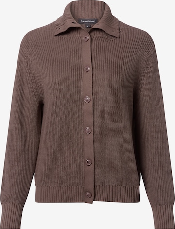 Cardigan Franco Callegari en marron : devant
