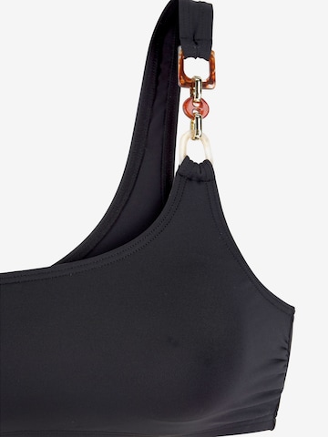 LASCANA Bustier Góra bikini 'Yves' w kolorze czarny