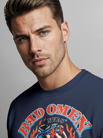 Neverless Sweatshirt 'Bad Omens' in Blue