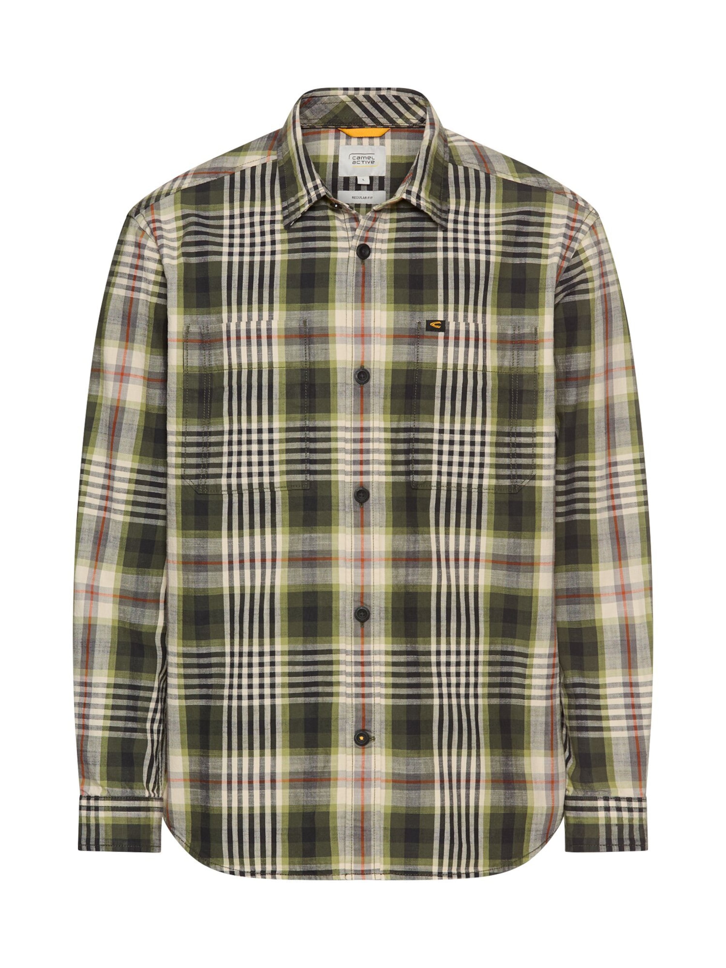 CAMEL ACTIVE Regular fit Button Up Shirt in Green: front