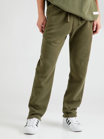 Regular Pantalon HOLLISTER en vert : devant