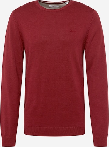 s.Oliver Sweater in Red: front