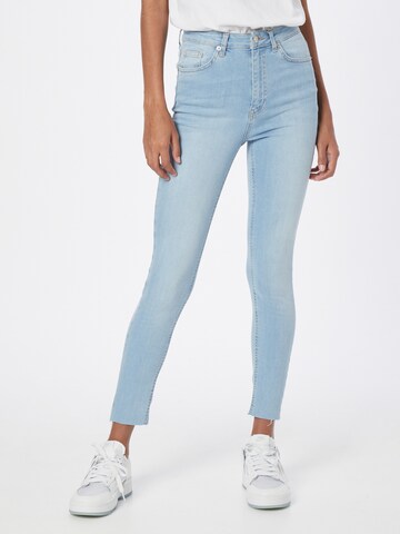 NA-KD Skinny Jeans in Blauw: voorkant