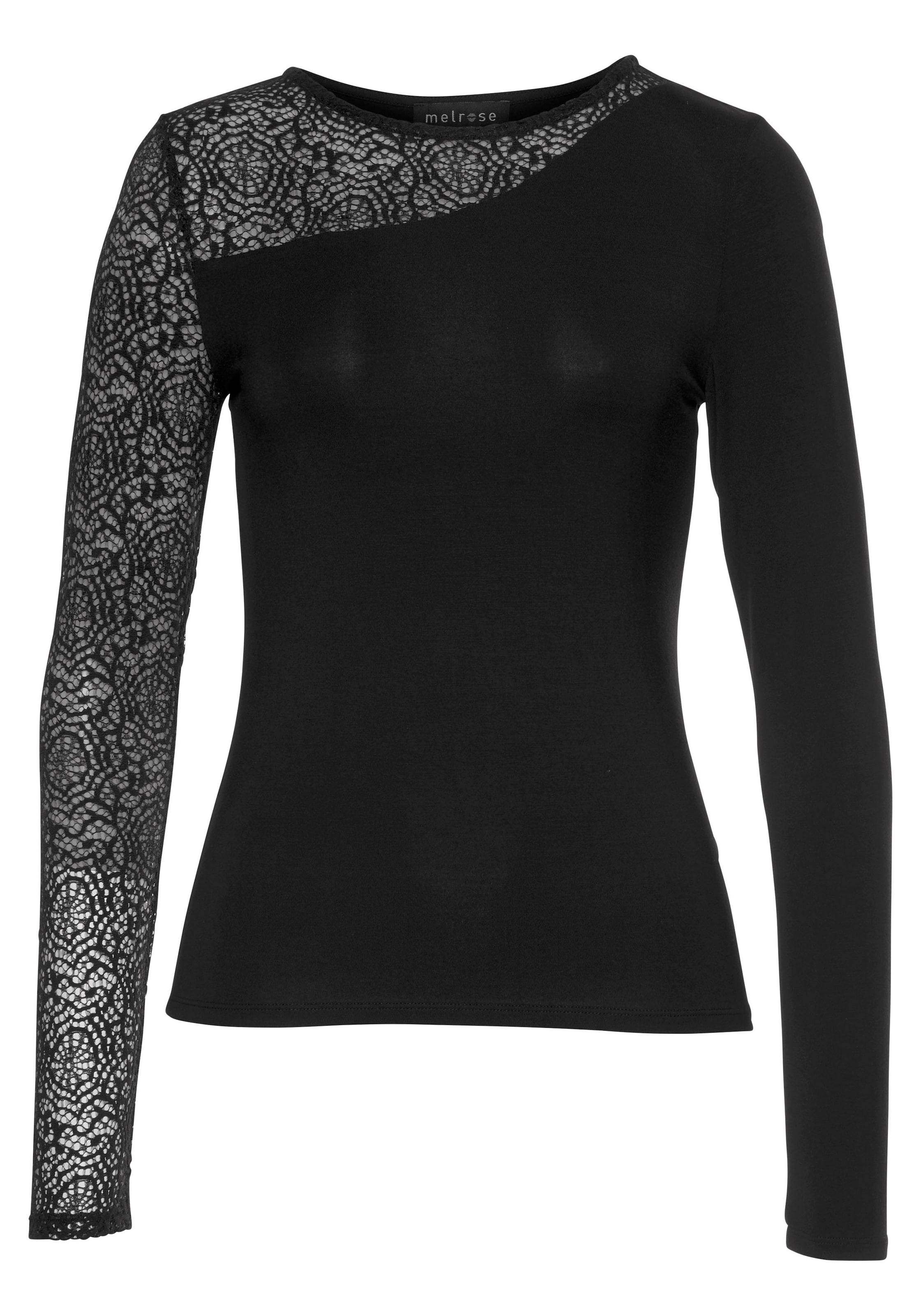 MELROSE Shirt in Schwarz: Vorderseite
