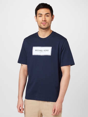 T-Shirt Michael Kors en bleu : devant