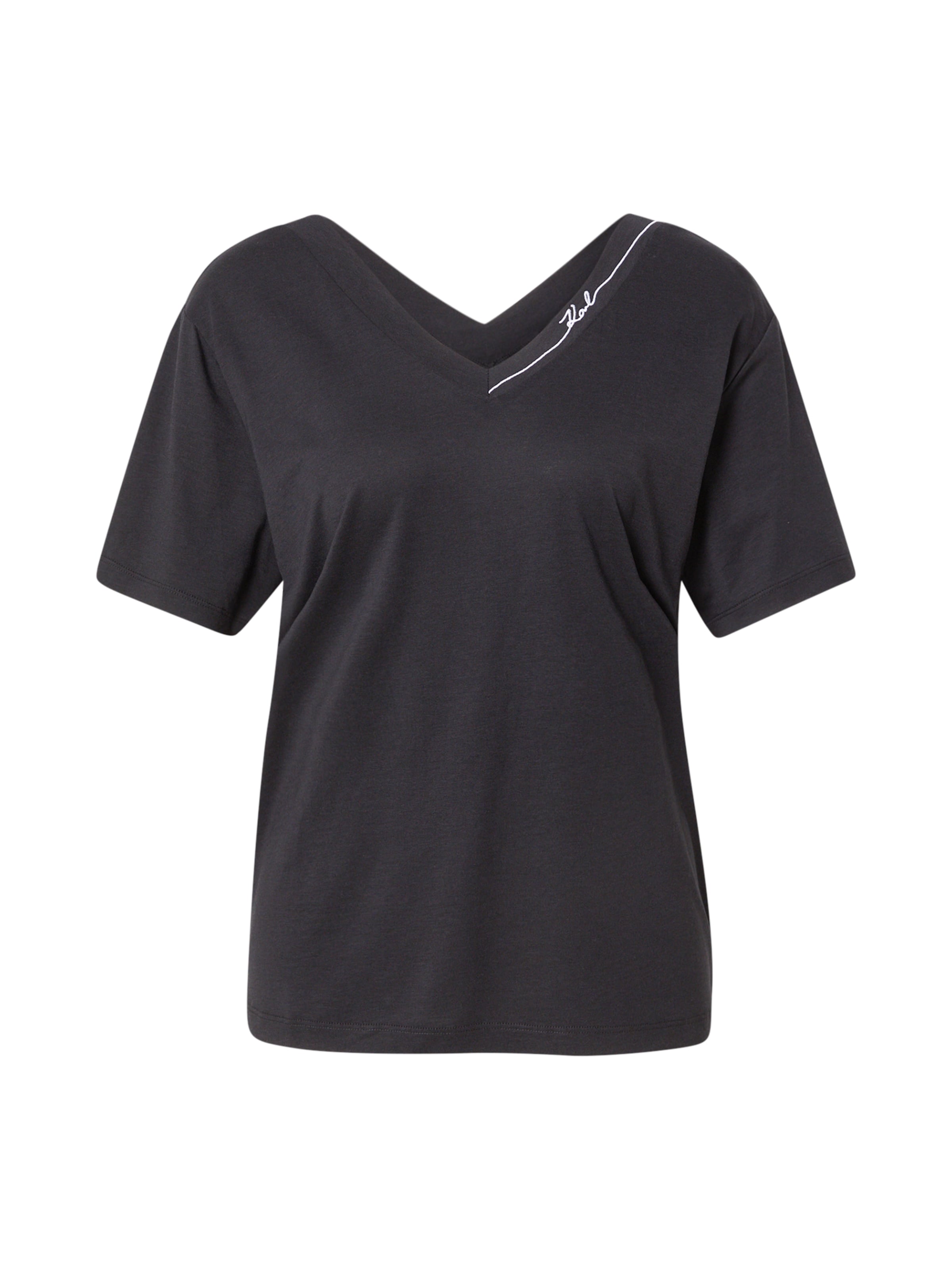 Maglietta di Karl Lagerfeld in nero: frontale