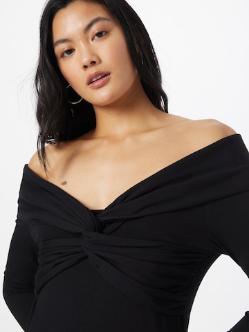 NU-IN Shirt Bodysuit in Black