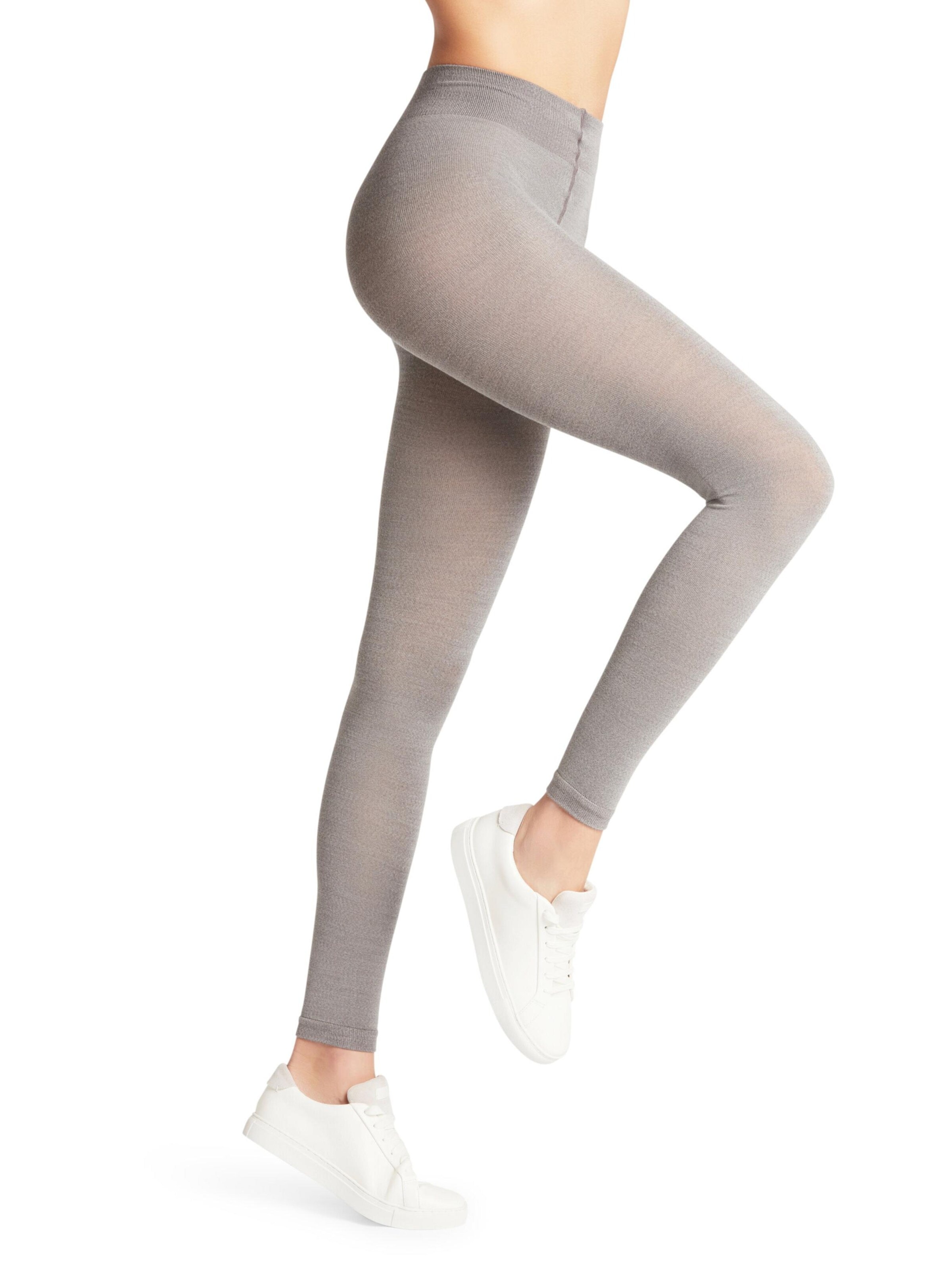 FALKE Slim fit Leggings 'Softmerino' in Grey