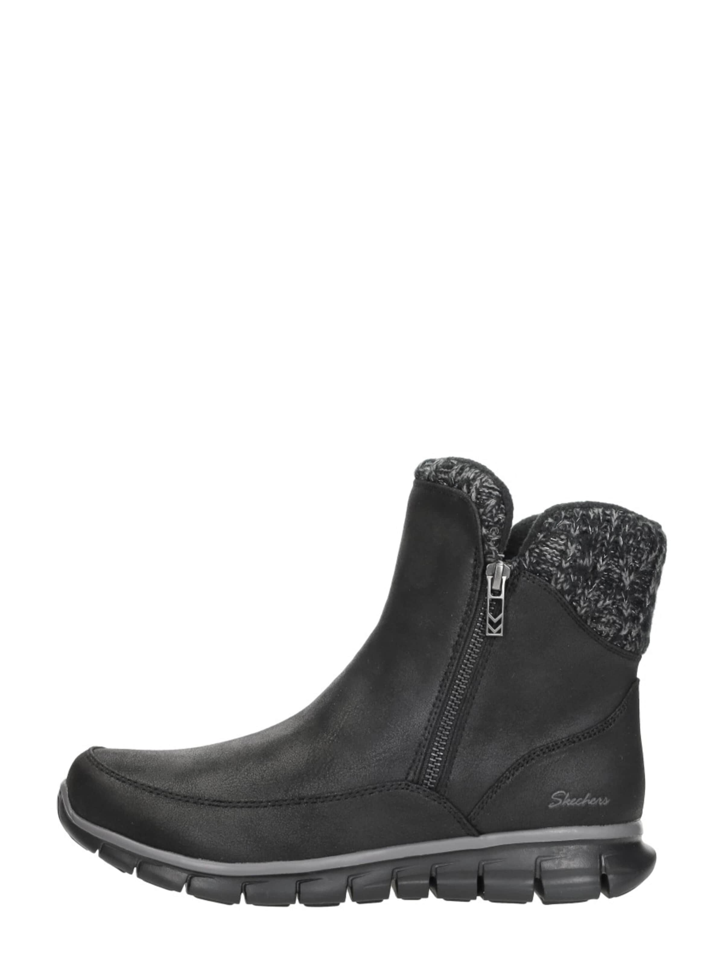 SKECHERS Enkellaarsje 'Synergy - Lovely Collab' in Zwart: voorkant