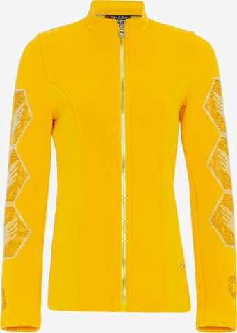 CIPO & BAXX Zip-Up Hoodie in Yellow: front