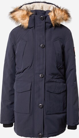 Superdry Winterjas 'Everest' in Blauw: voorkant