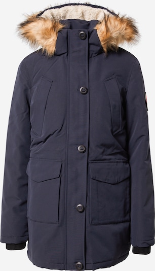 Superdry Zimska jakna 'Everest' u morsko plava / svijetlosmeđa, Pregled proizvoda