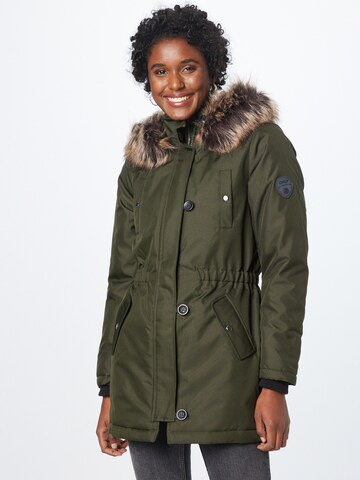 ONLY Winterparka 'Iris' in Groen: voorkant