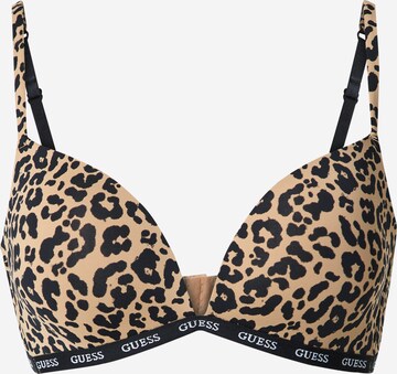 GUESS Triangle Bra 'DARCEY' in Beige: front