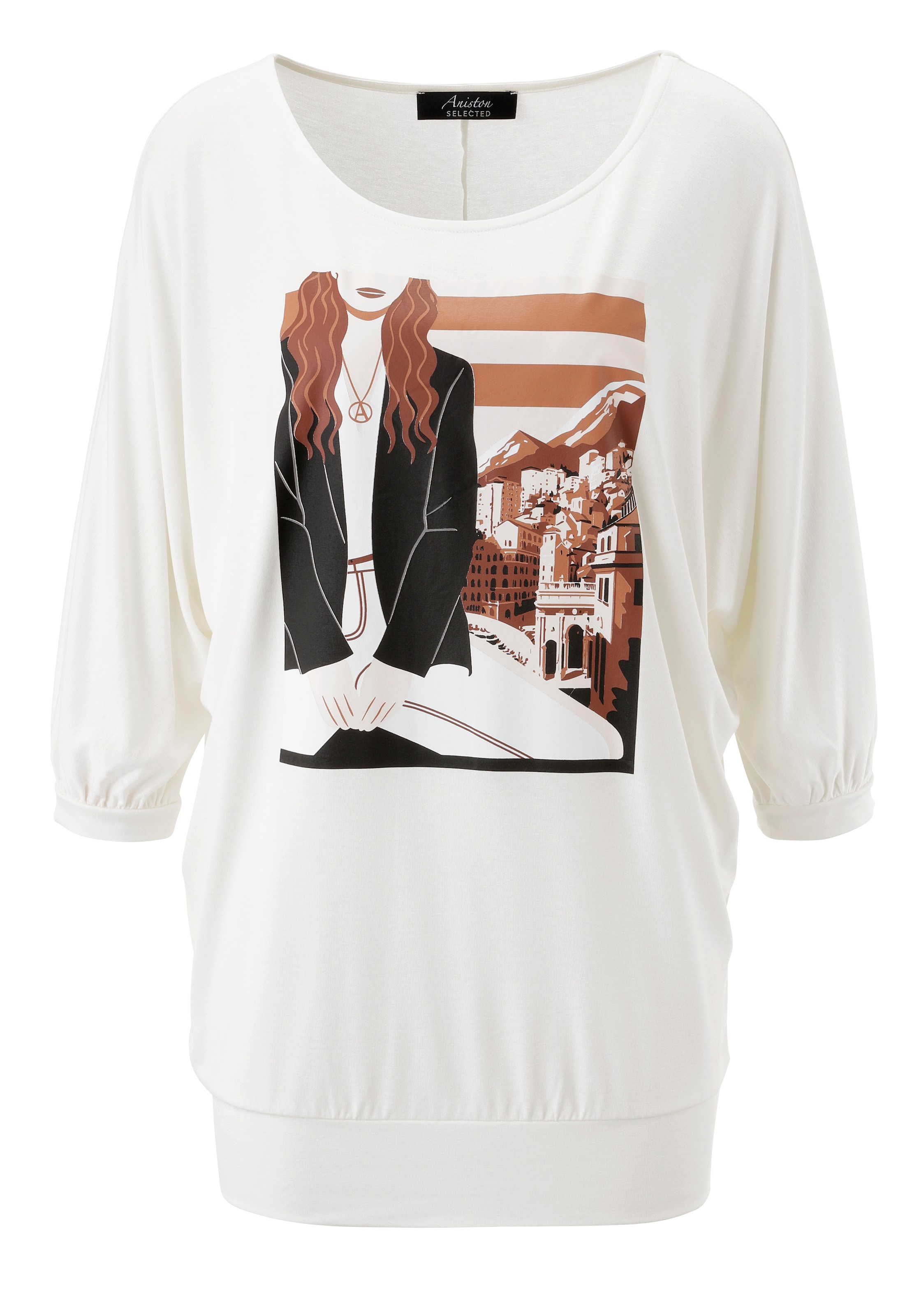 Aniston SELECTED Shirt in White: front