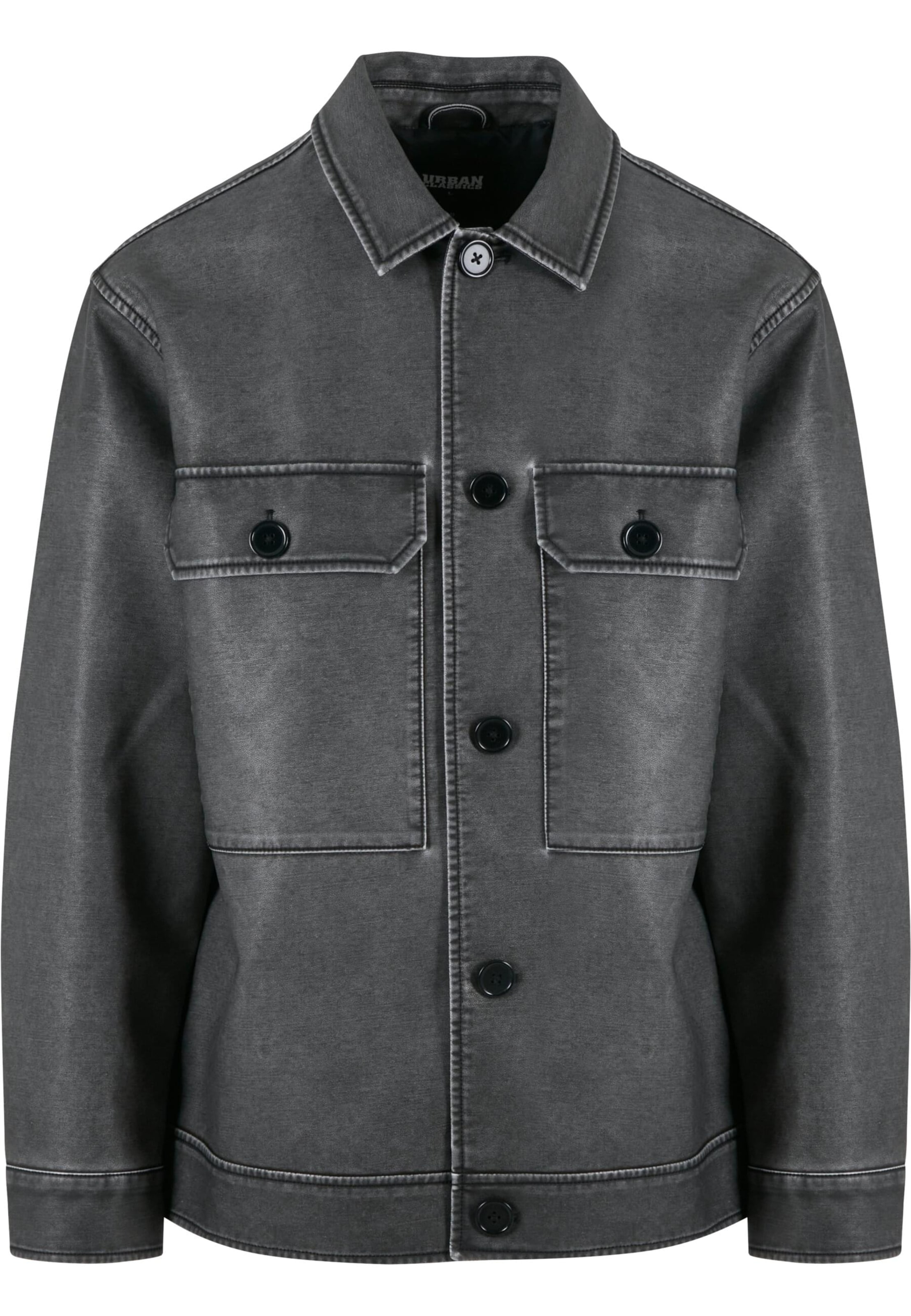 Urban Classics Tussenjas in Zwart: voorkant