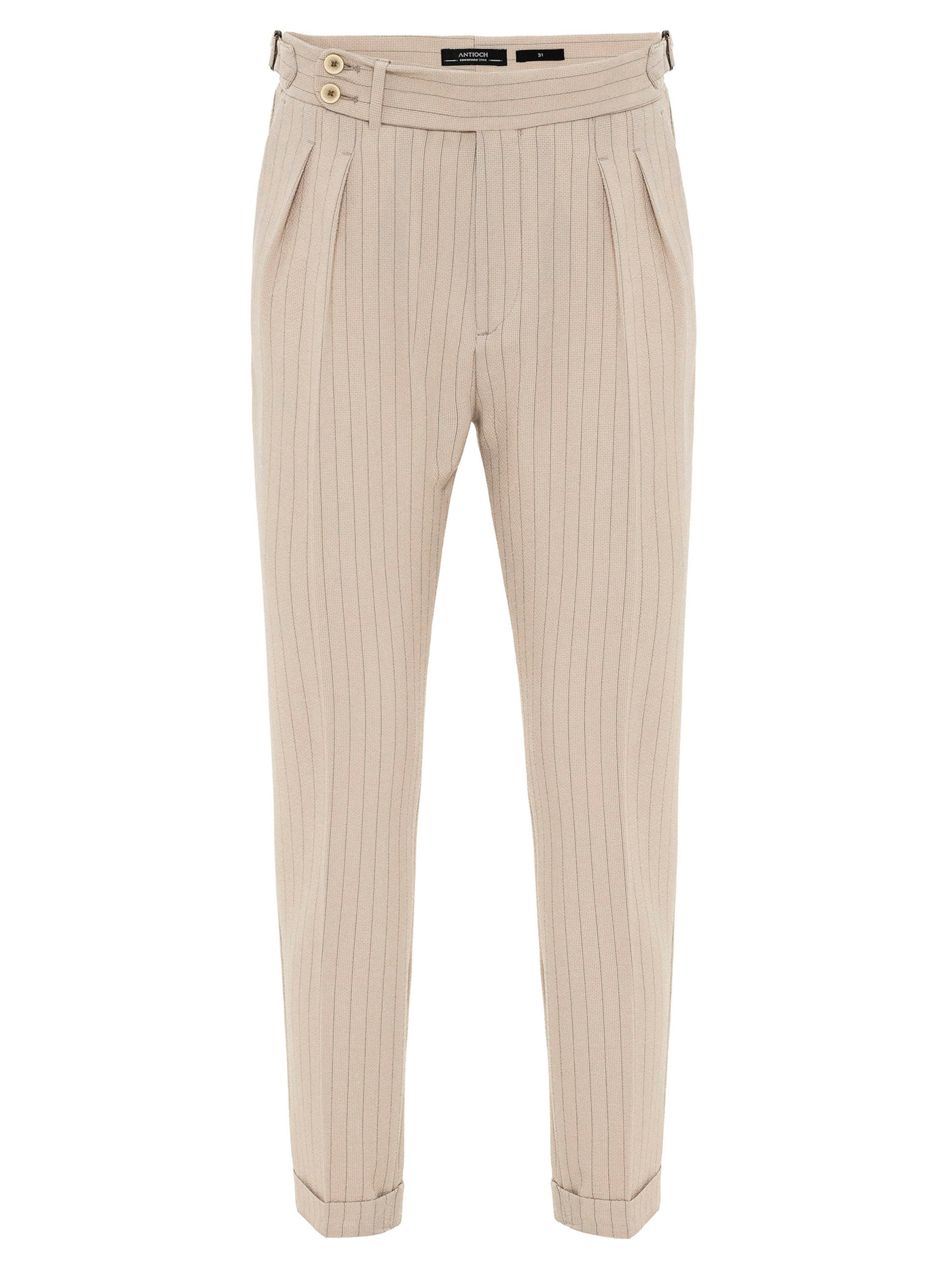Antioch Regularen Hlače | bež barva: sprednja stran