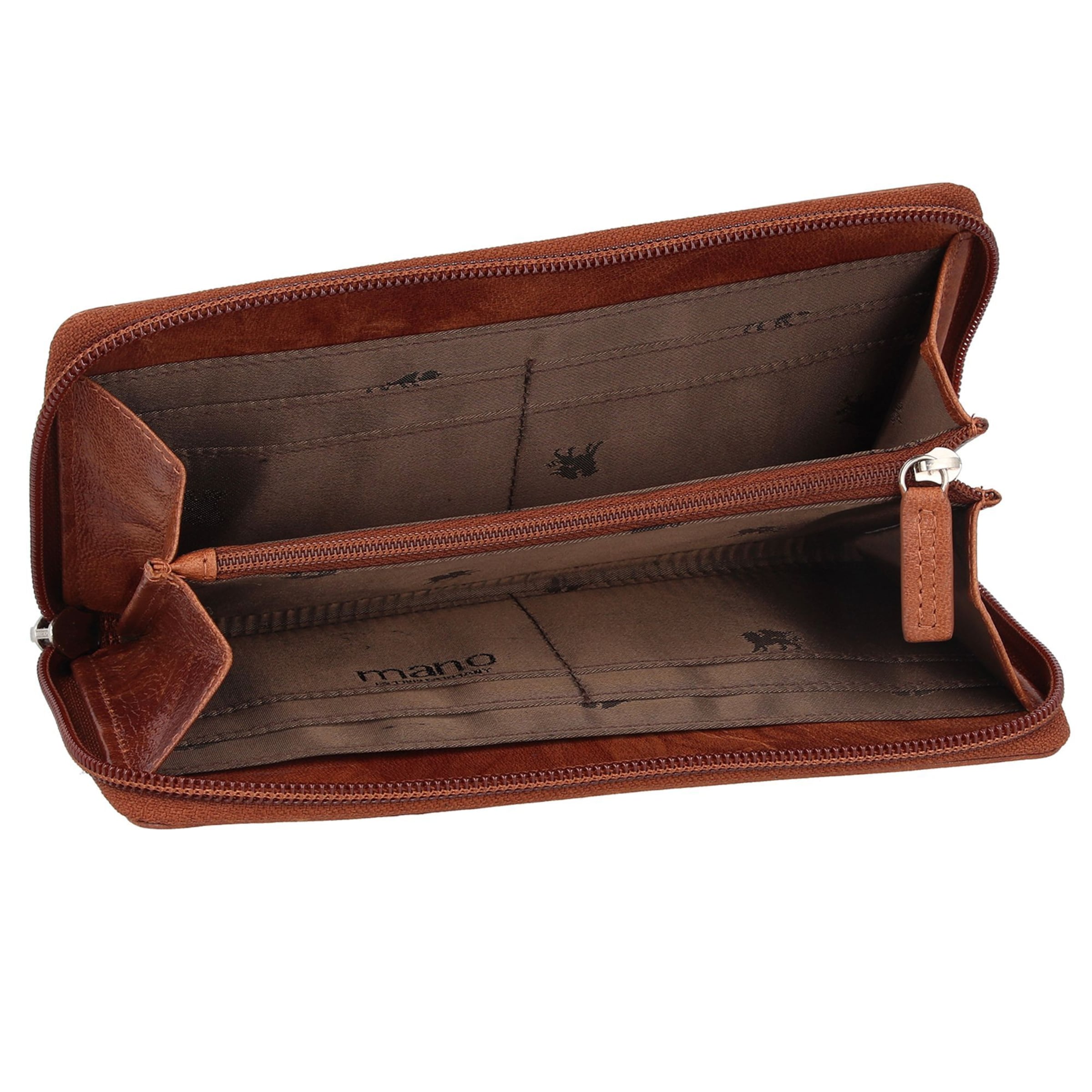 Portamonete 'Donna Aurona' di mano in marrone