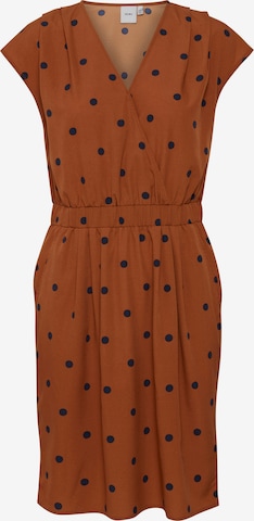 ICHI Summer Dress 'IHBRUCE' in Brown: front