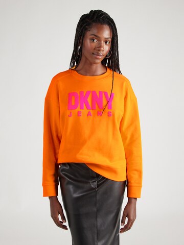 Sweat-shirt DKNY en orange : devant