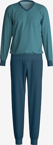 CALIDA Pajamas long 'Relax Streamline' in Green: front