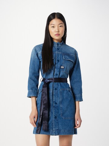 G-Star RAW Blousejurk in Blauw: voorkant