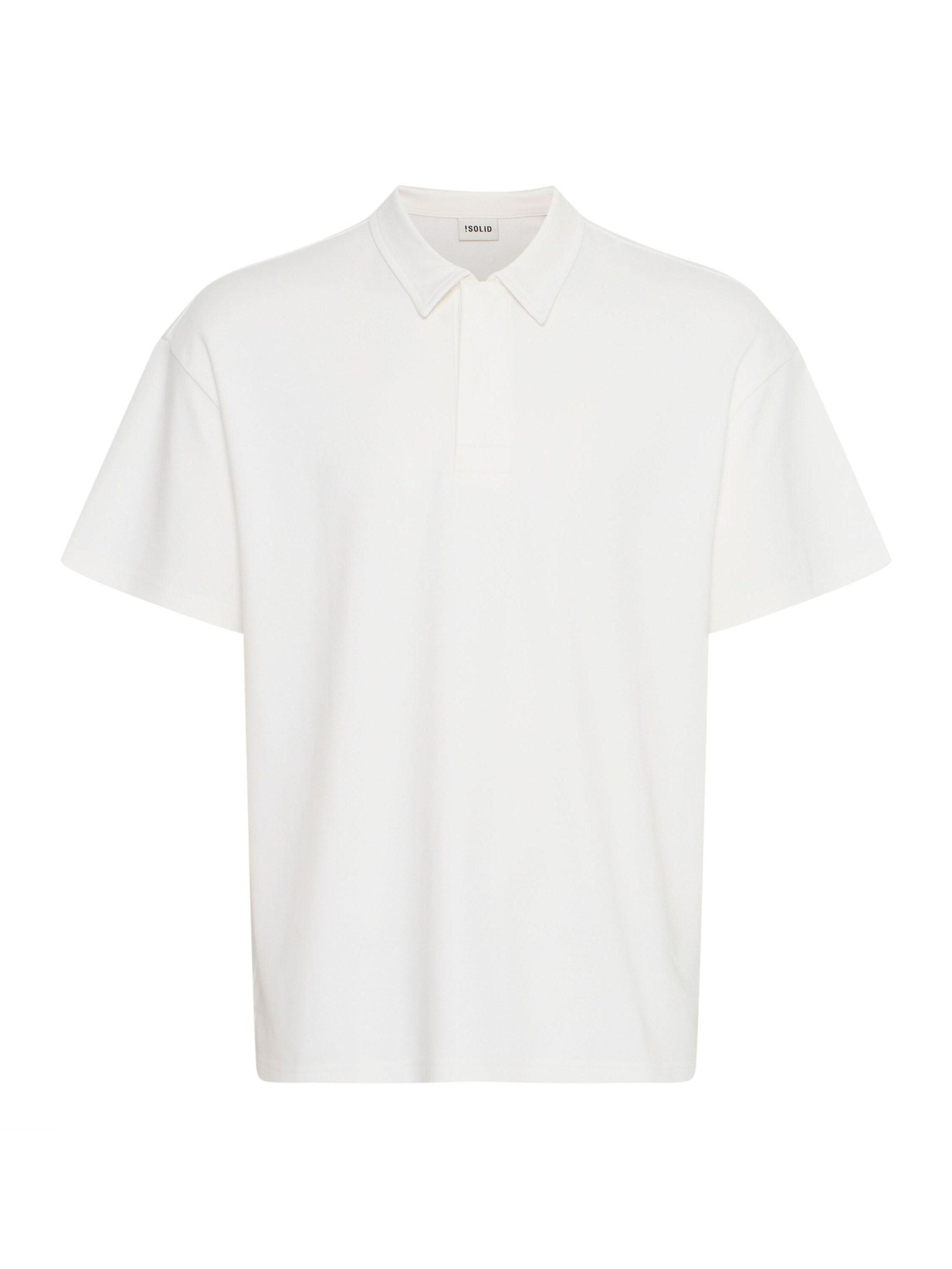 !Solid Poloshirt 'Oswald' in Weiß: Vorderseite