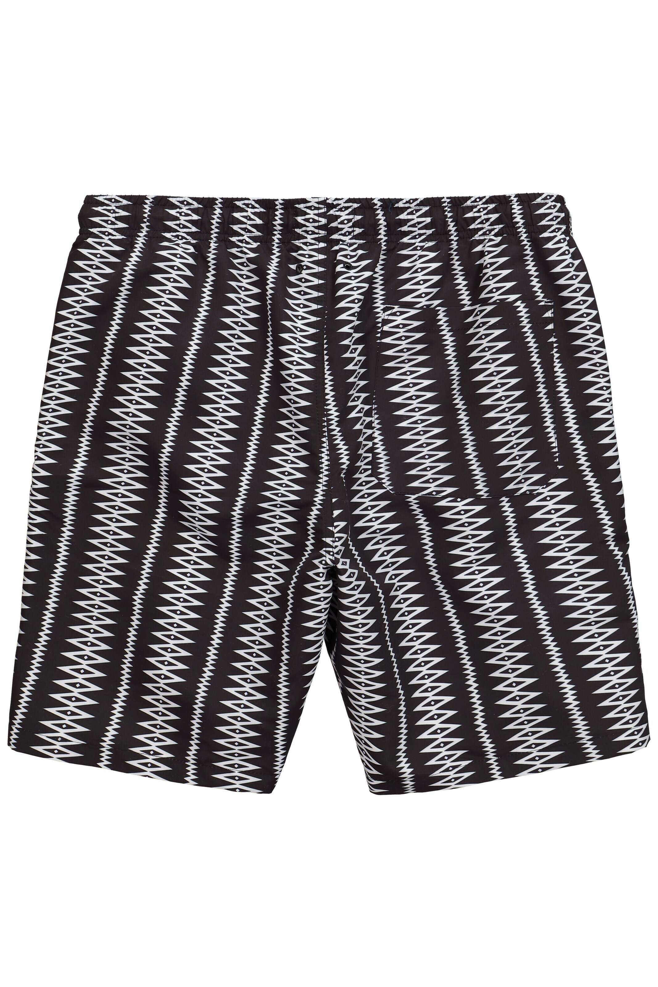 Men Plus Zwemshorts in Zwart