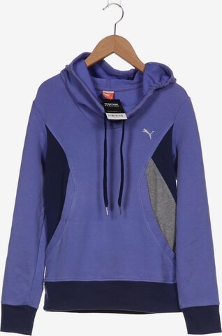 PUMA Sweatshirt & Zip-Up Hoodie in XS in Purple: front