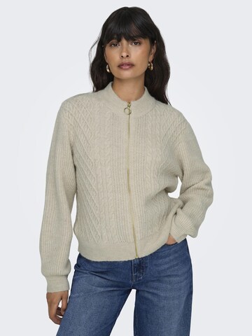 ONLY Gebreid vest in Beige