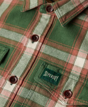 Superdry Regular fit Overhemd in Groen