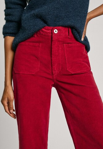 Pepe Jeans Flared Broek ' CELIA ' in Rood