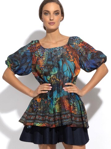 JIORO Bluse 'AMAZONIA' in Mischfarben