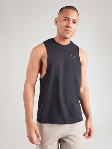 UNDER ARMOUR - Camiseta funcional en negro: frente