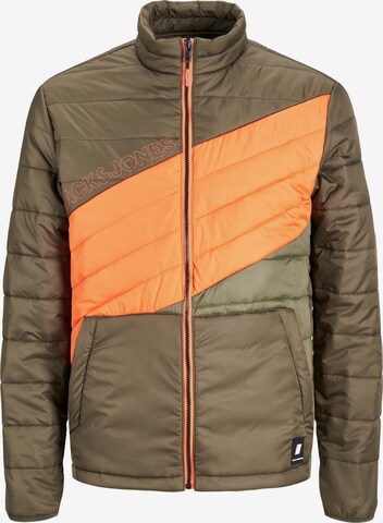 JACK & JONES - Chaqueta de entretiempo en verde: frente