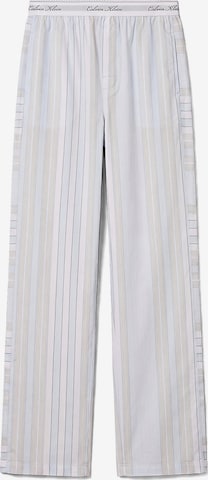 Pantalon de pyjama Calvin Klein en beige : devant
