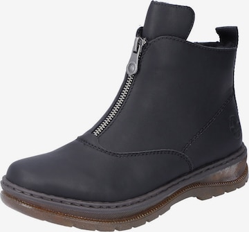 Ankle boots di Rieker in nero: frontale
