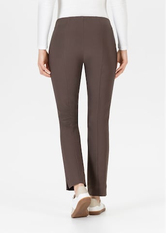 STEHMANN Slimfit Hose 'Ina' in Braun