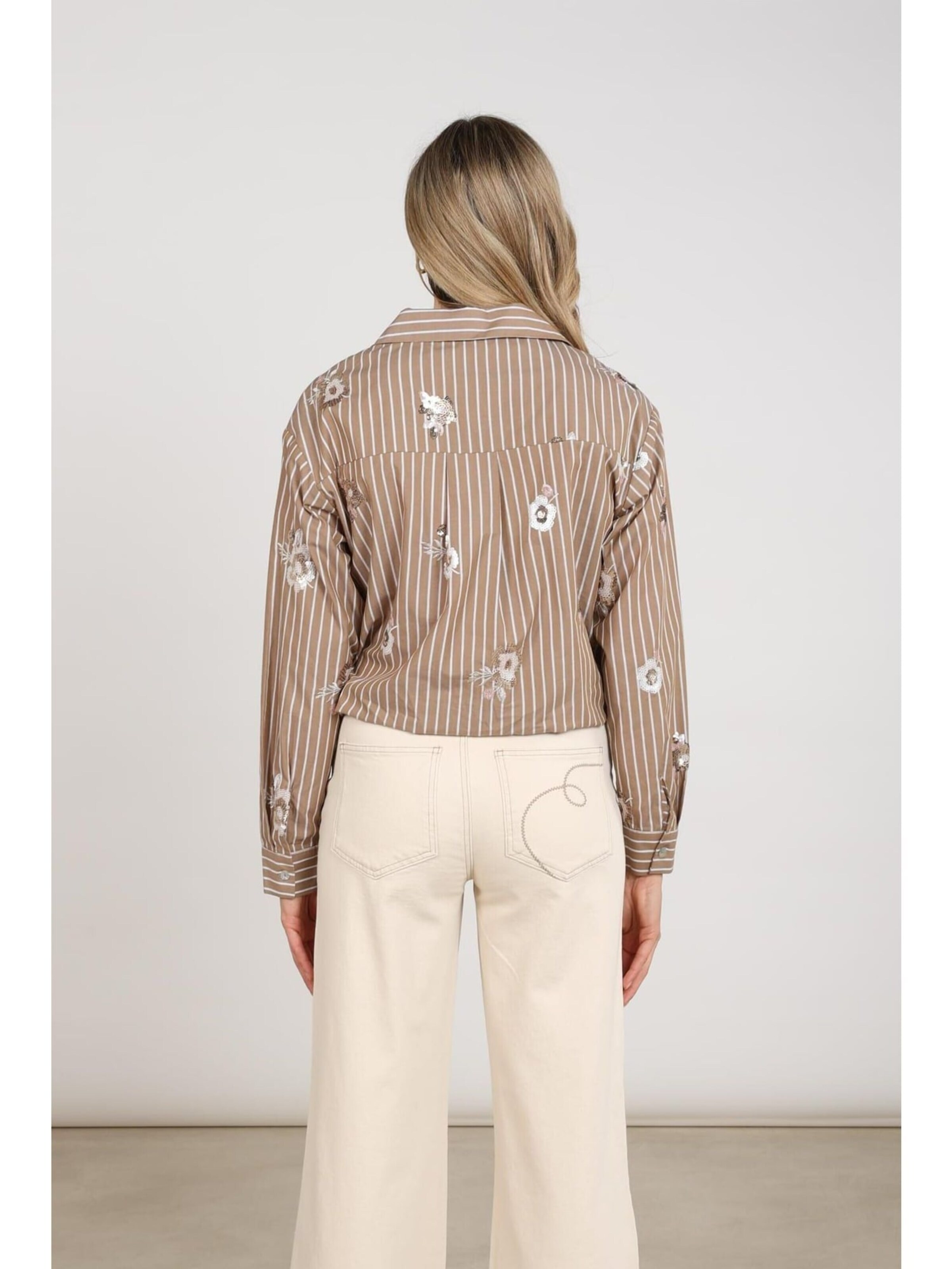 nukus Blouse 'Newport' in Bruin
