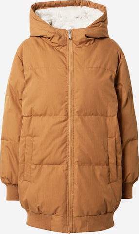 Wemoto Winter Jacket 'Sara Twill' in Brown: front
