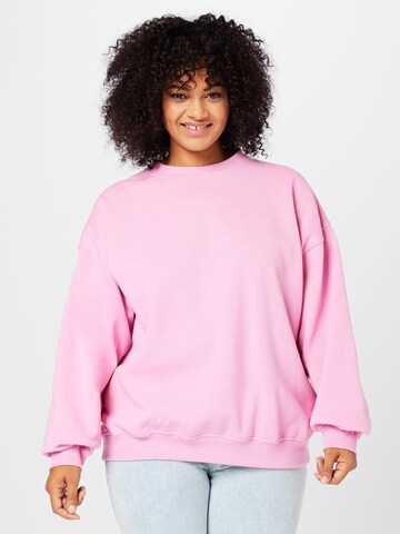 Cotton On Curve Sweatshirt i rosa: framsida