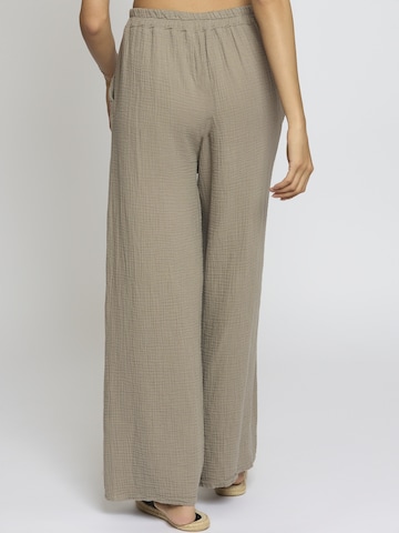 Wide Leg Pantalon 'Edaa' Lilavie en marron