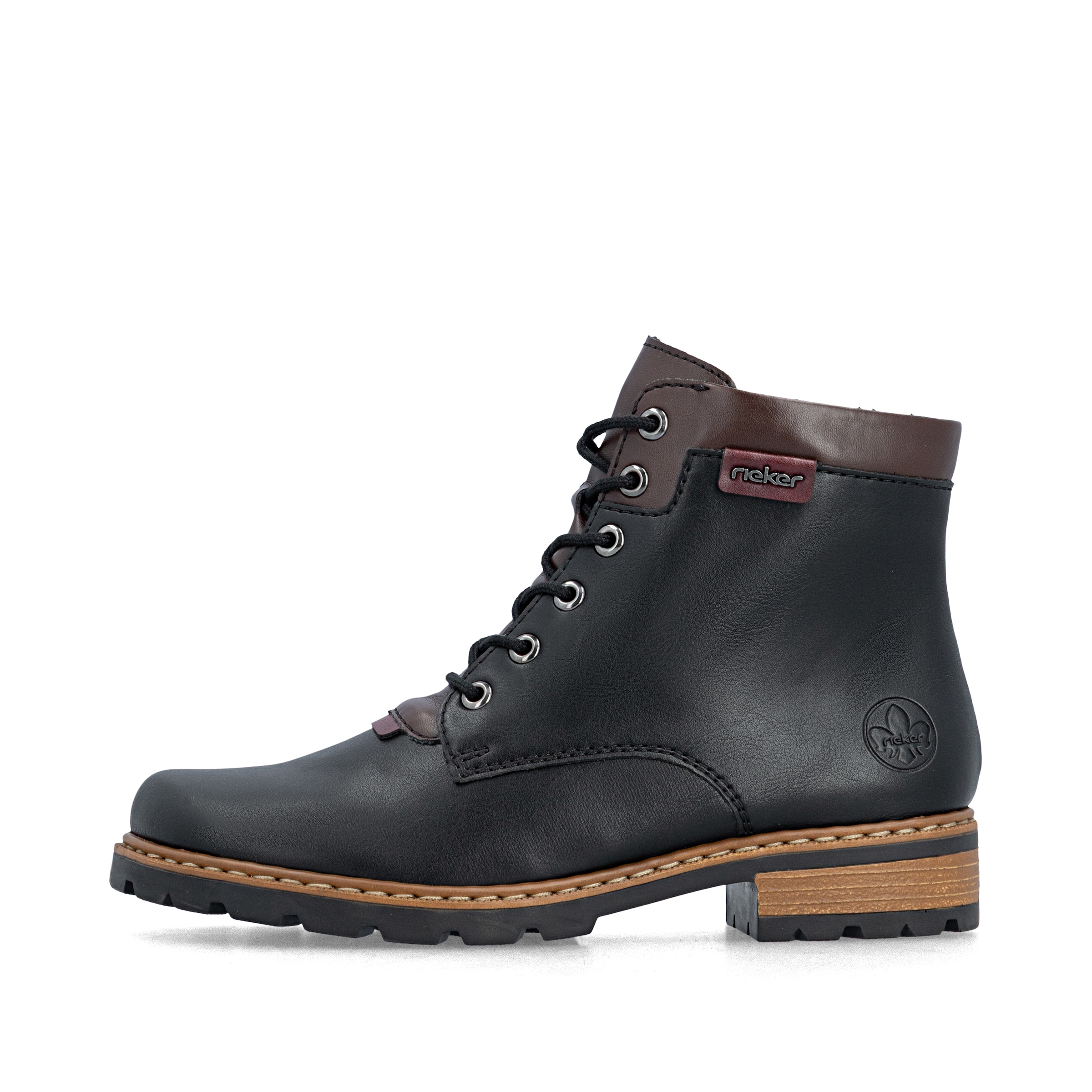 Rieker - Botim com fivela em preto