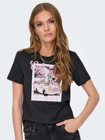 ONLY - Camisa 'DISNEY' em preto: frente