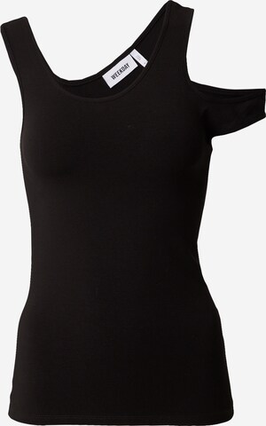 WEEKDAY Top 'Zari' in Black: front